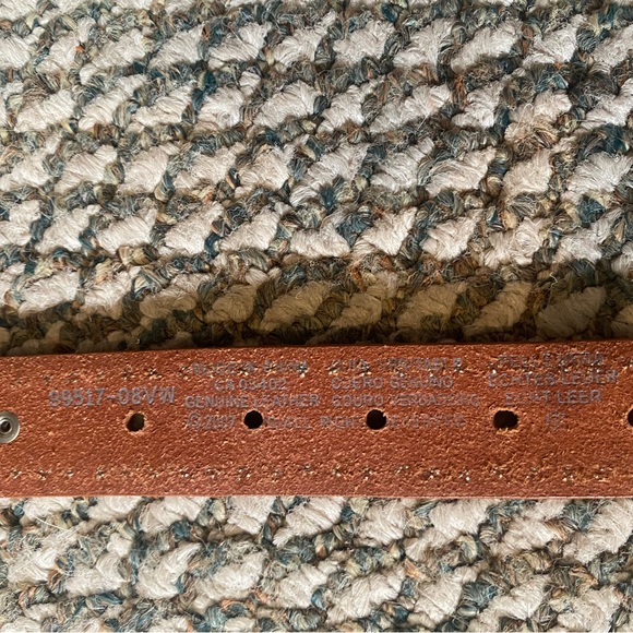 Harley Davidson Womens 99517 08VW Buckle Leather Brown Belt - Picture 3 of 6